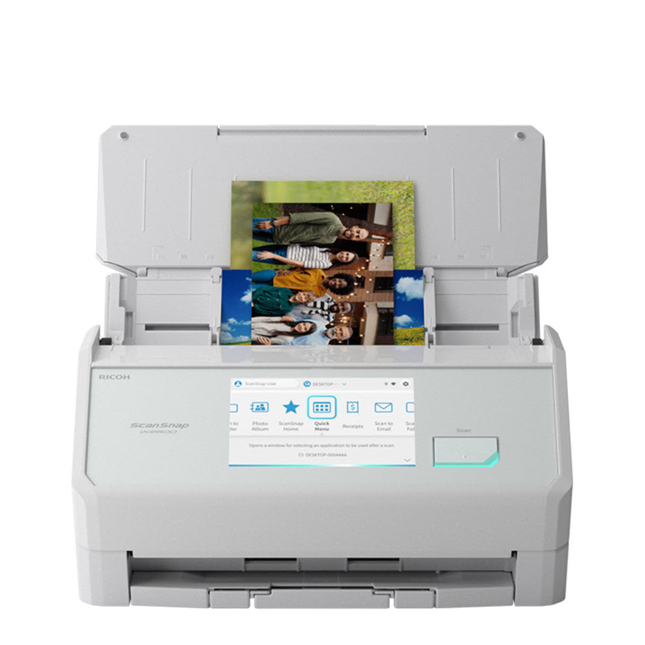 ScanSnap iX2500 A4 Touch Screen Scanner for PC and MAC (White)