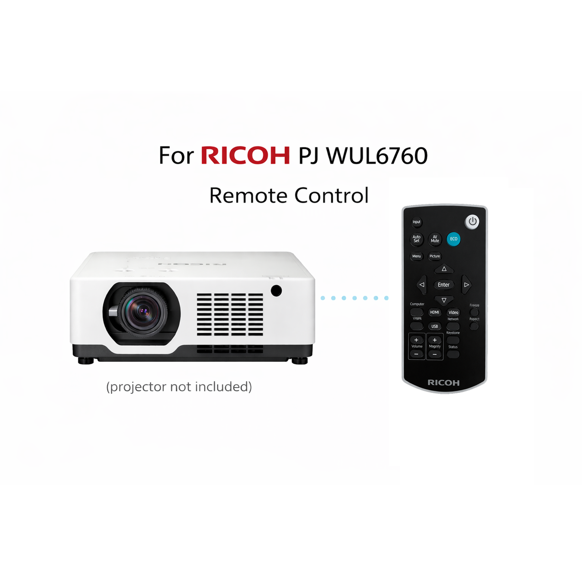 Ricoh Projector Remote Control for PJ WUL6760