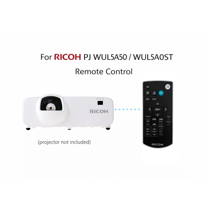 Ricoh Projector Remote Control for PJ WUL5A50 / WUL5A40ST